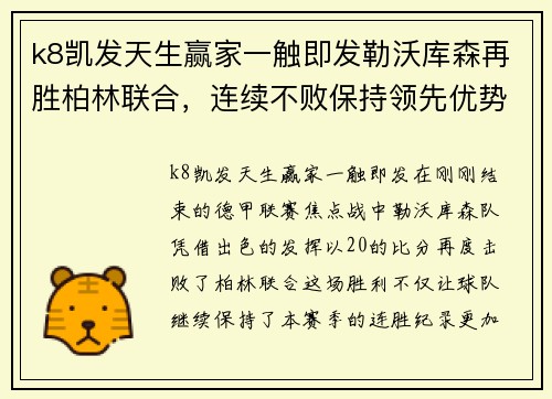 k8凯发天生赢家一触即发勒沃库森再胜柏林联合，连续不败保持领先优势 - 副本